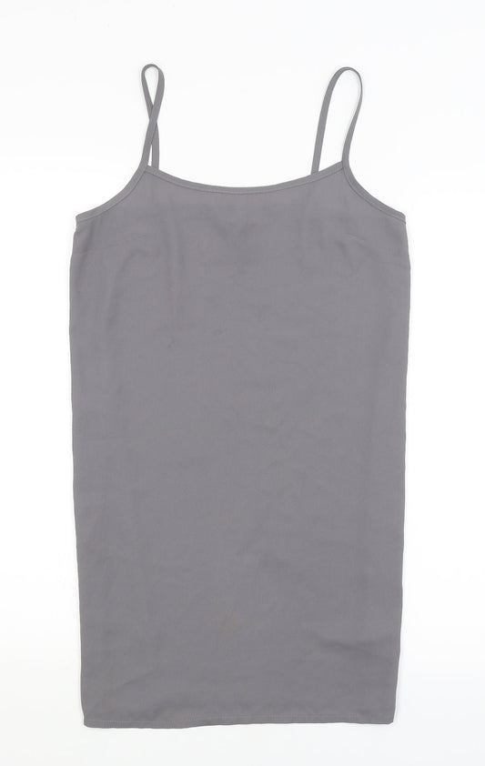 Womens UK Size 8 Topshop Grey Camisole Tank