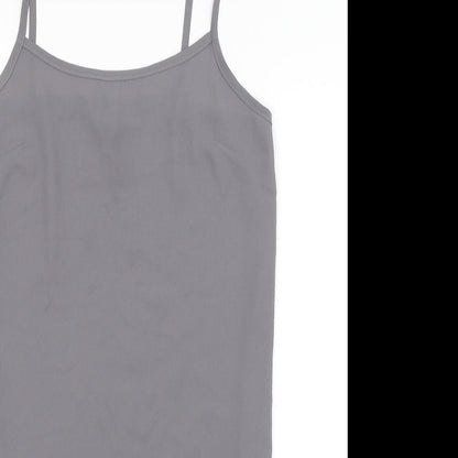 Womens UK Size 8 Topshop Grey Camisole Tank