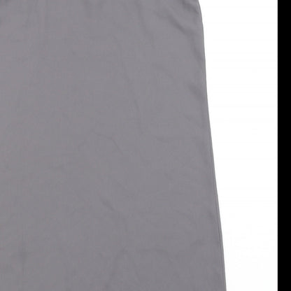 Womens UK Size 8 Topshop Grey Camisole Tank