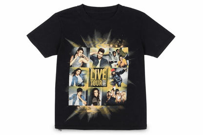 Preworn Girls Black   Basic T-Shirt Size 9-10 Years  - The X Factor Tour 2017