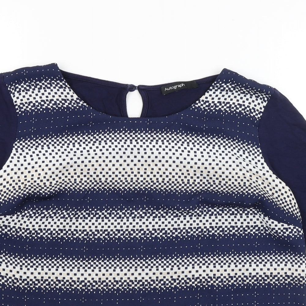 Autograph Womens Blue   Basic Blouse Size 8