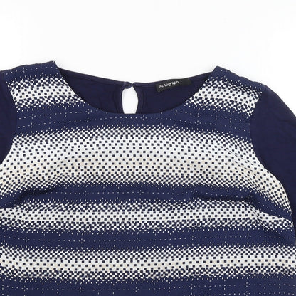 Autograph Womens Blue   Basic Blouse Size 8