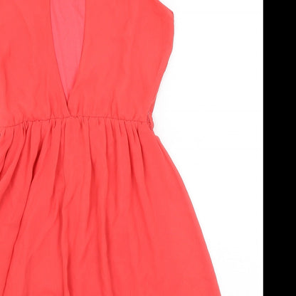 Rare Womens Red   Fit & Flare  Size 10