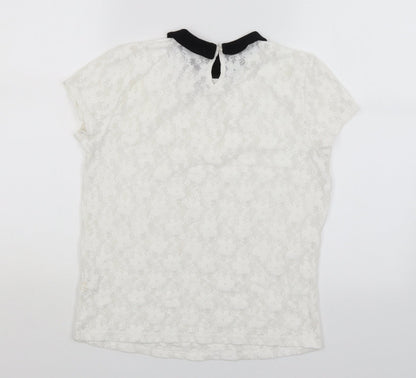 Atmosphere Womens White   Basic T-Shirt Size 8