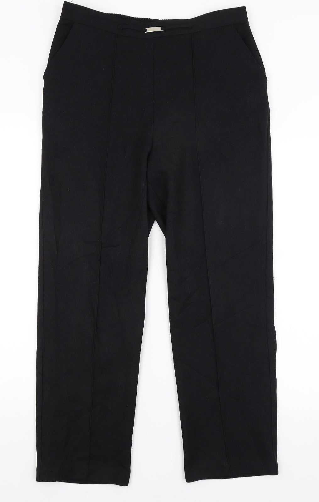 Womens UK Size 10 Papaya Regular Fit  Black Trousers