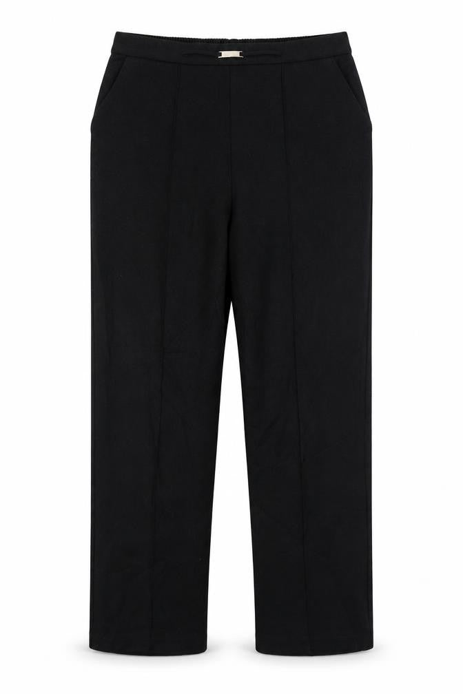 Womens UK Size 10 Papaya Regular Fit  Black Trousers
