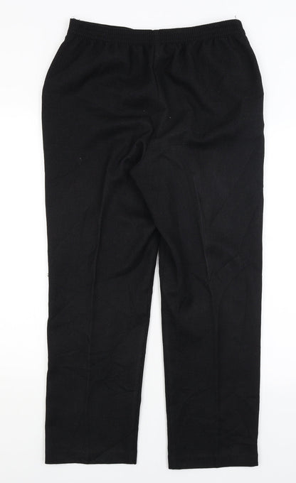 Womens UK Size 10 Papaya Regular Fit  Black Trousers