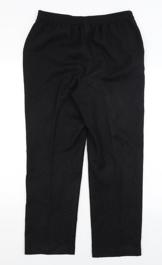 Womens UK Size 10 Papaya Regular Fit  Black Trousers