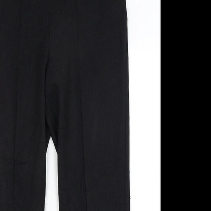 Womens UK Size 10 Papaya Regular Fit  Black Trousers