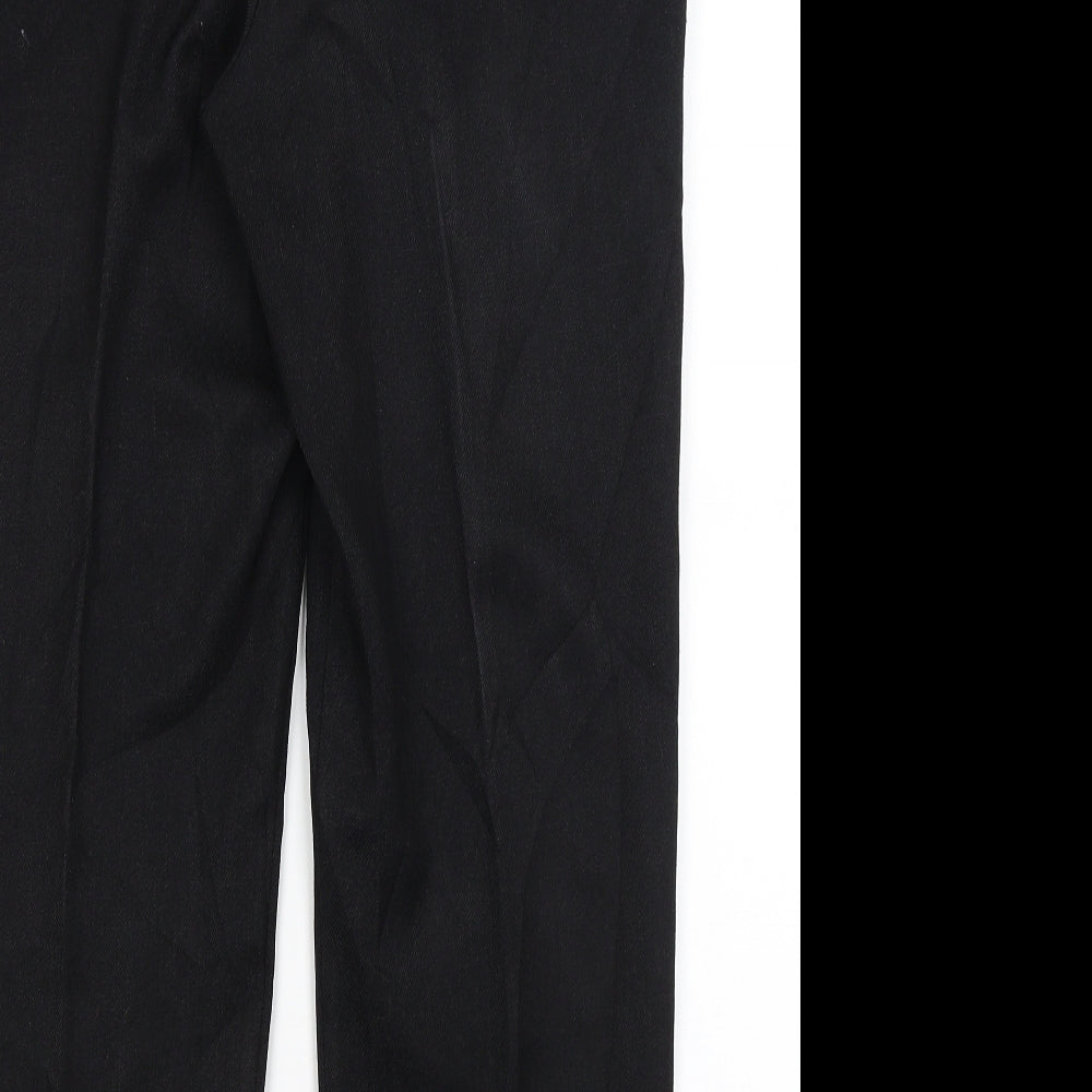 Womens UK Size 10 Papaya Regular Fit  Black Trousers