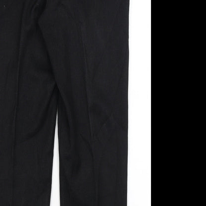 Womens UK Size 10 Papaya Regular Fit  Black Trousers