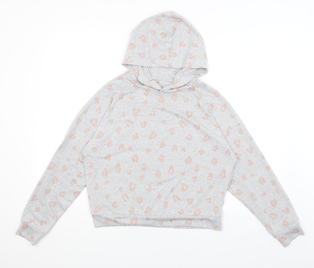 George Womens Grey   Pullover Hoodie Size 6  - Hearts