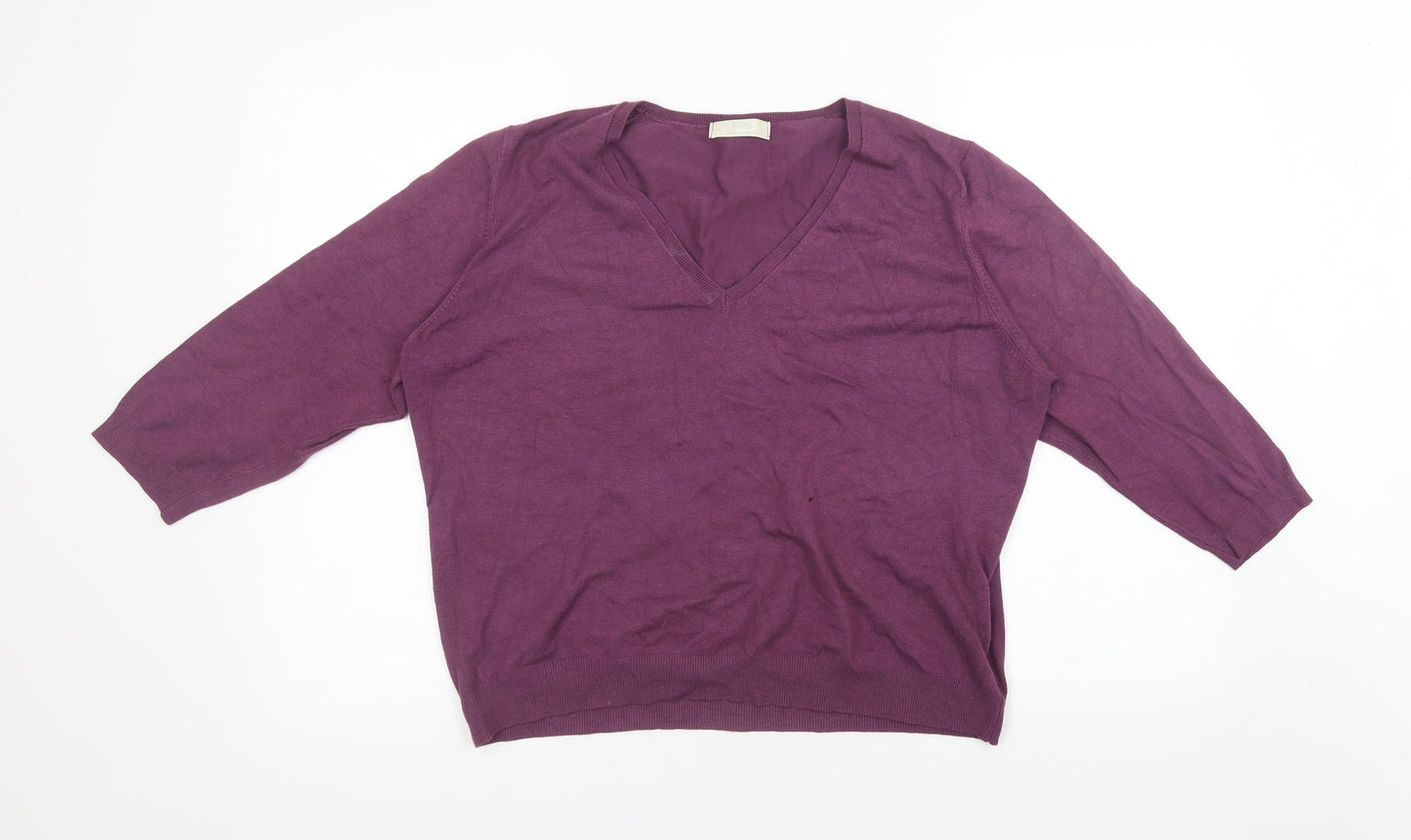 Womens UK Size 22 Marks and Spencer Purple Pullover Sweatshirt