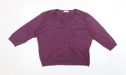 Womens UK Size 22 Marks and Spencer Purple Pullover Sweatshirt
