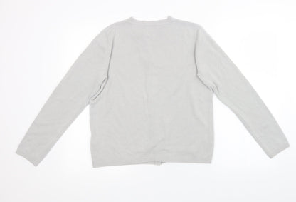 Womens UK Size 10 Marks and Spencer Grey Cardigan Jumper