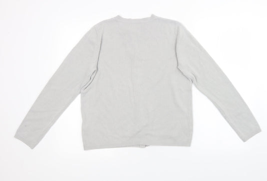 Womens UK Size 10 Marks and Spencer Grey Cardigan Jumper