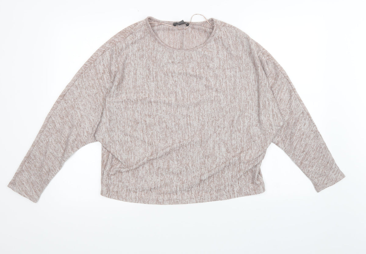 Primark Womens Brown  Knit Pullover Sweatshirt Size XS
