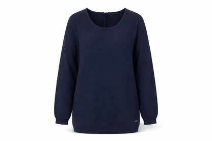 Mango Womens Blue  Knit Pullover Sweatshirt Size L