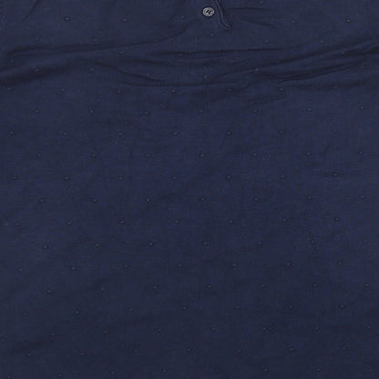 Mango Womens Blue  Knit Pullover Sweatshirt Size L