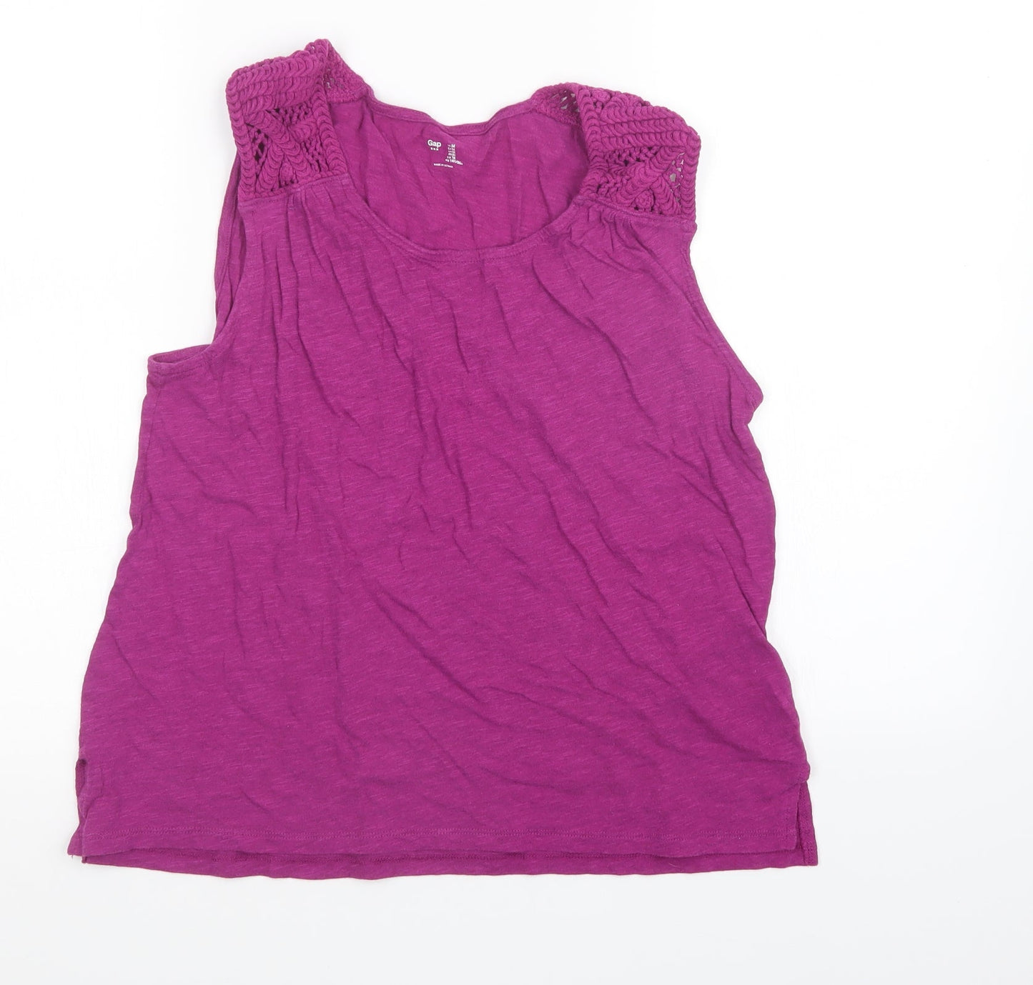 Womens UK Size M Gap Purple Basic Tank
