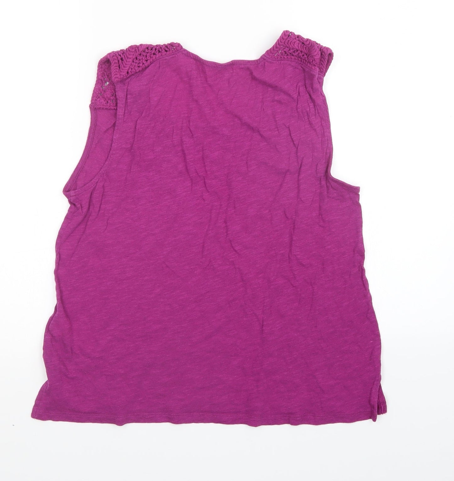 Womens UK Size M Gap Purple Basic Tank