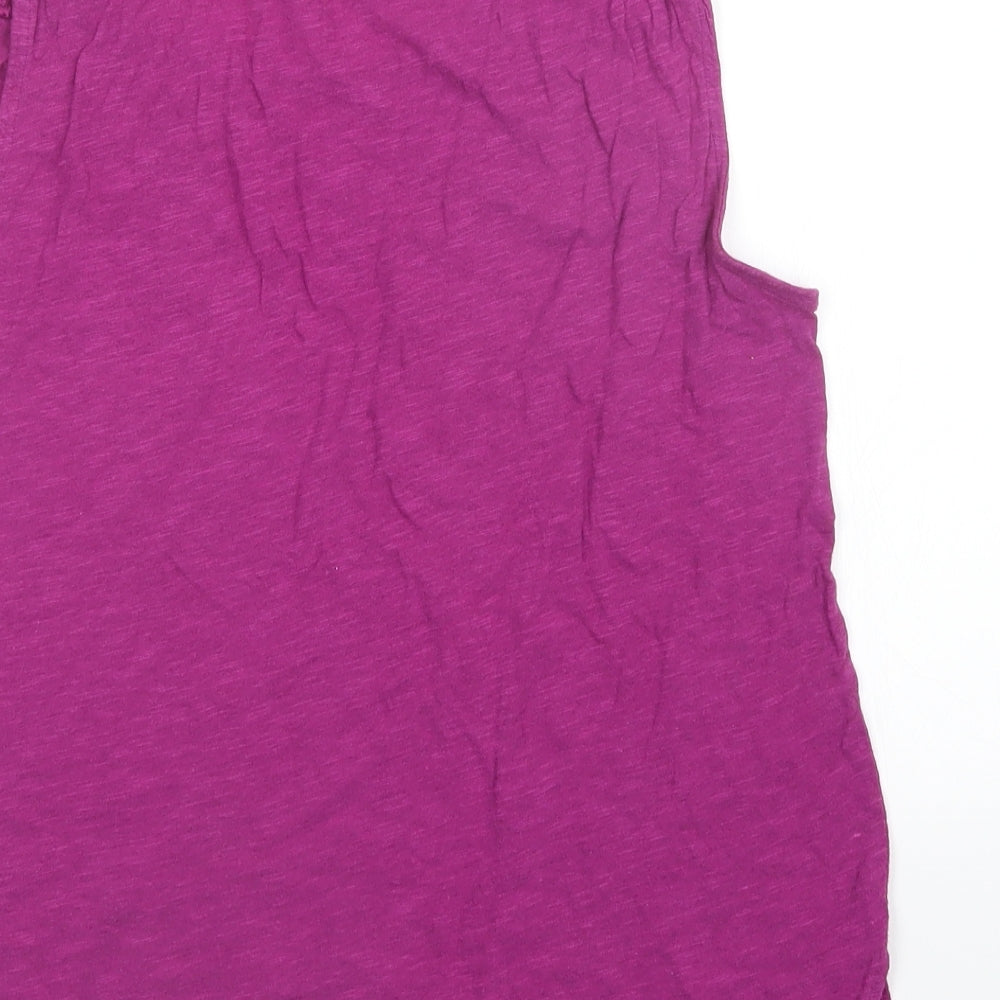 Womens UK Size M Gap Purple Basic Tank