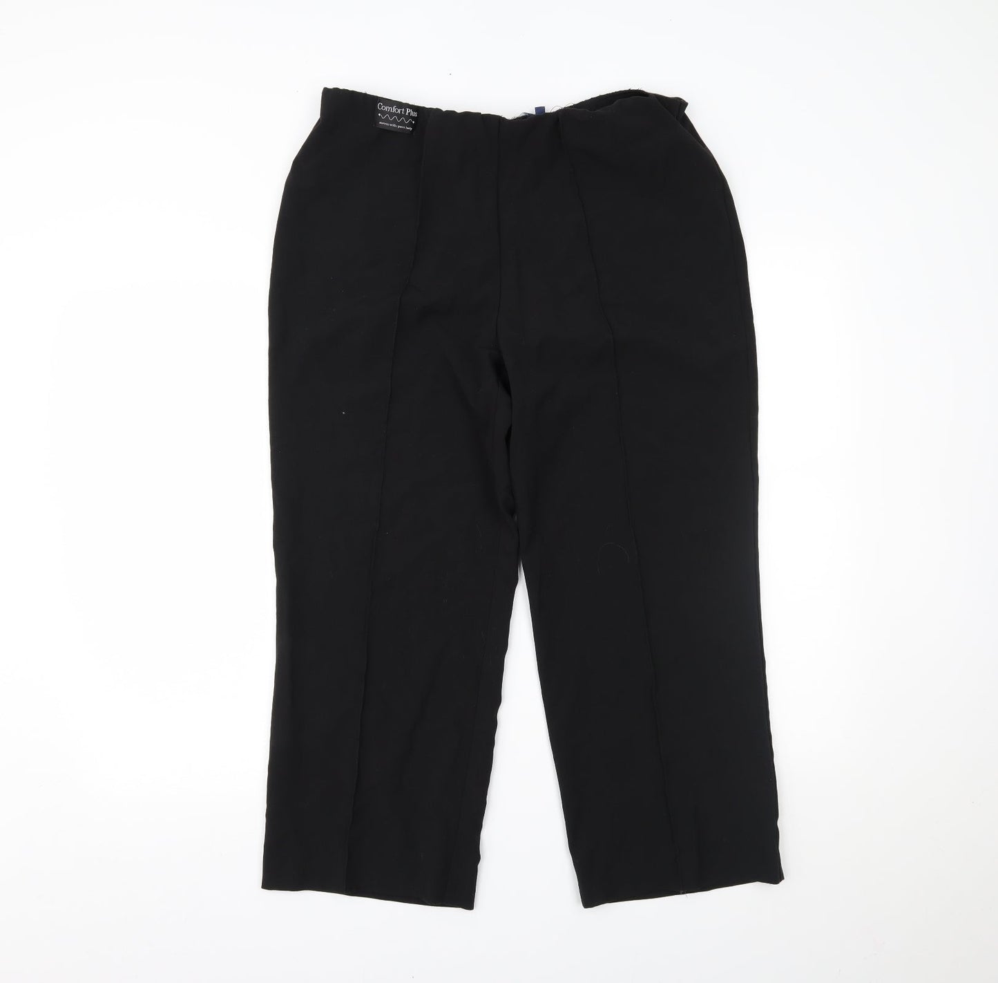 Womens UK Size 14 Sarah Hamilton Regular Fit  Black Trousers