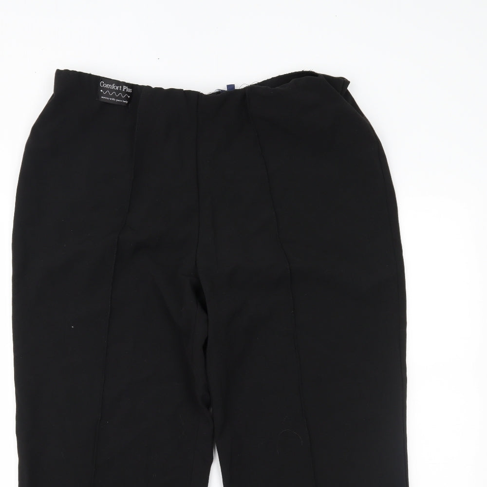Womens UK Size 14 Sarah Hamilton Regular Fit  Black Trousers