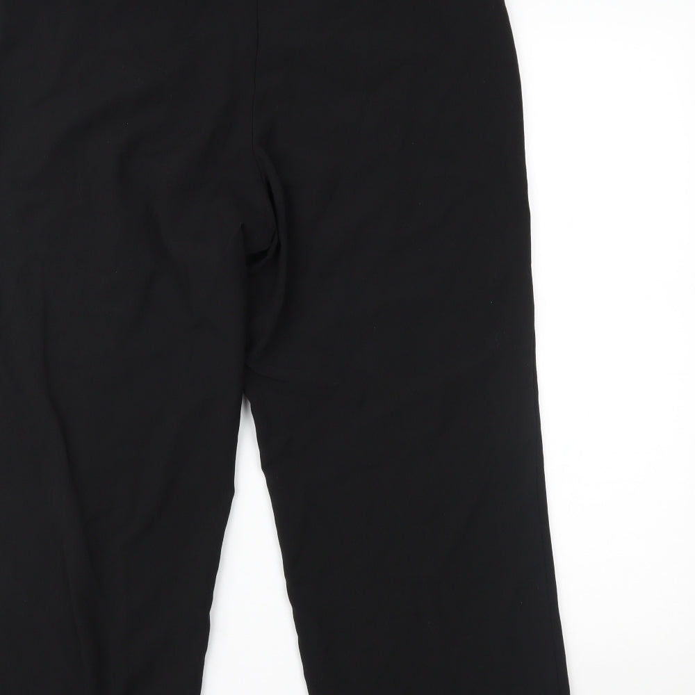 Womens UK Size 14 Sarah Hamilton Regular Fit  Black Trousers