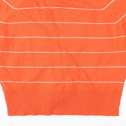 Womens UK Size 8 H&M Orange Cardigan Jumper