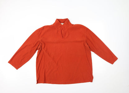 Womens UK Size 20 essence Orange Pullover Jumper