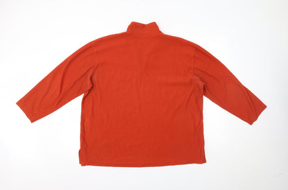 Womens UK Size 20 essence Orange Pullover Jumper