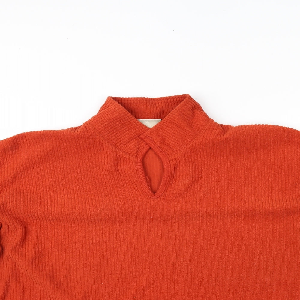 Womens UK Size 20 essence Orange Pullover Jumper