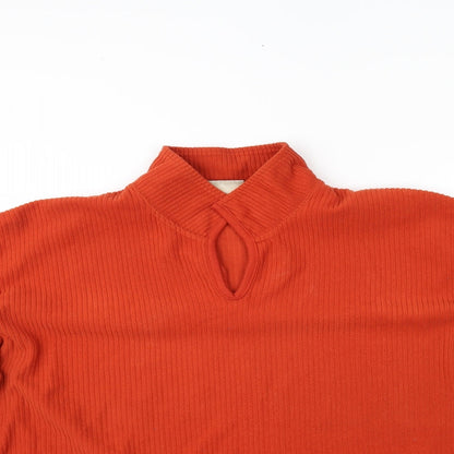 Womens UK Size 20 essence Orange Pullover Jumper
