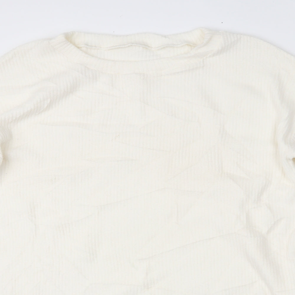 F&F Womens White   Pullover Jumper Size 14