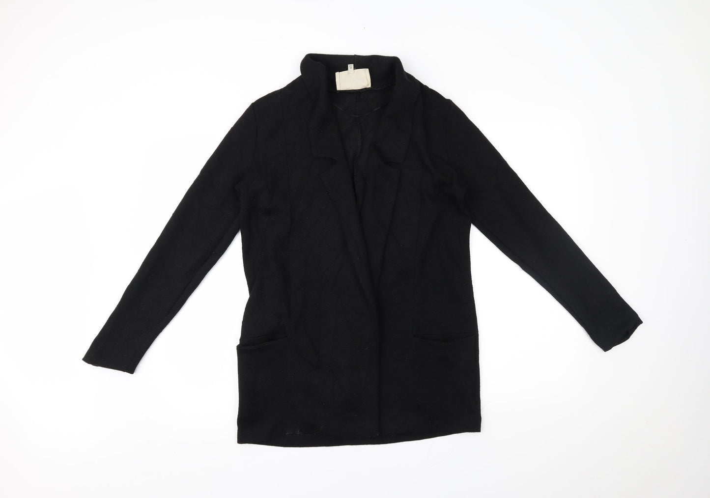 Womens UK Size 10 River Island Black Cape Jumper