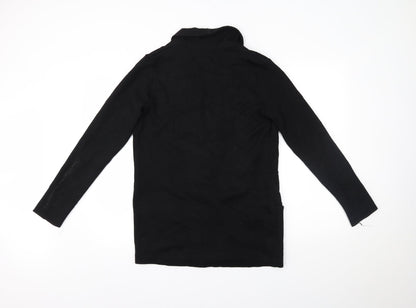 Womens UK Size 10 River Island Black Cape Jumper