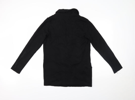 Womens UK Size 10 River Island Black Cape Jumper