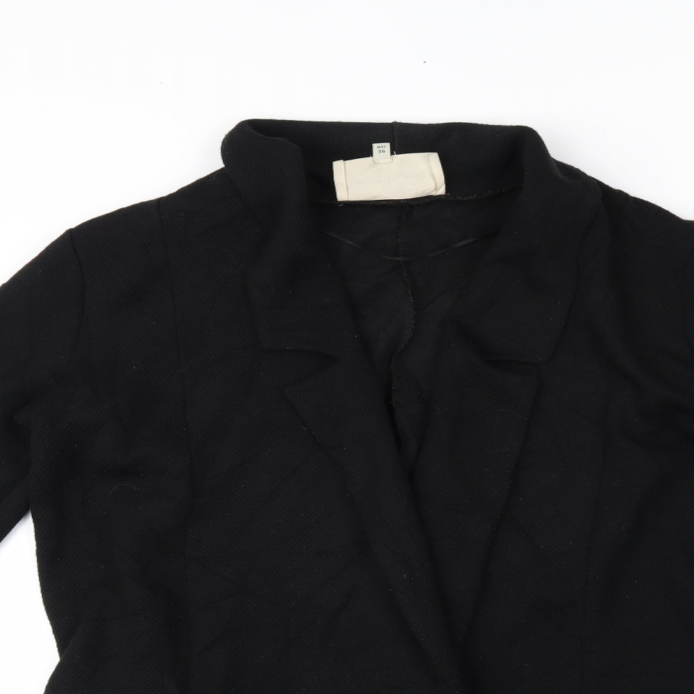 Womens UK Size 10 River Island Black Cape Jumper