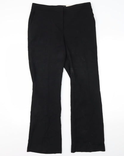 Womens UK Size 12 NEXT Regular Fit  Black Trousers