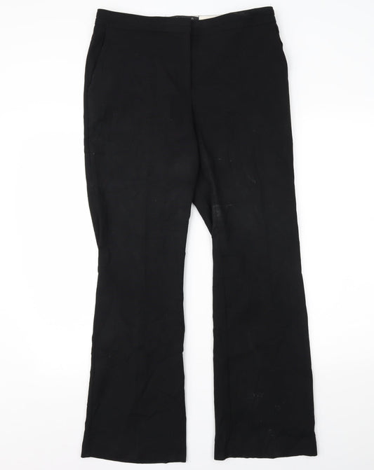 Womens UK Size 12 NEXT Regular Fit  Black Trousers