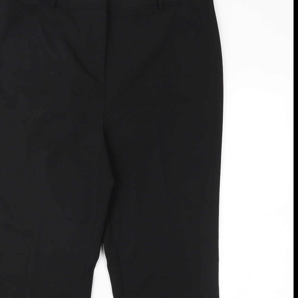 Womens UK Size 16 Papaya Regular Fit  Black Trousers