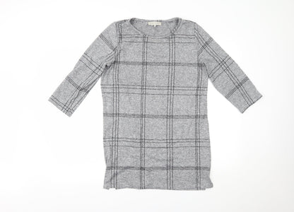 Nutmeg Womens Grey   Basic Blouse Size 10