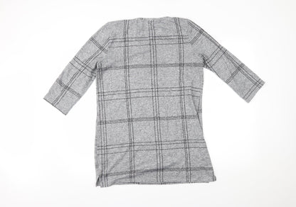 Nutmeg Womens Grey   Basic Blouse Size 10