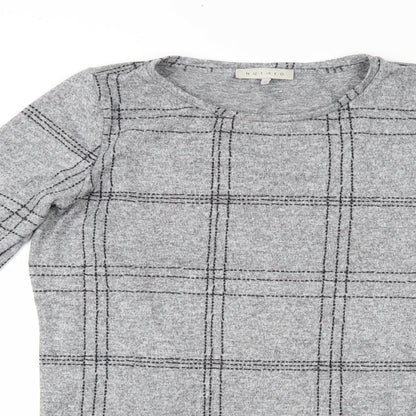 Nutmeg Womens Grey   Basic Blouse Size 10