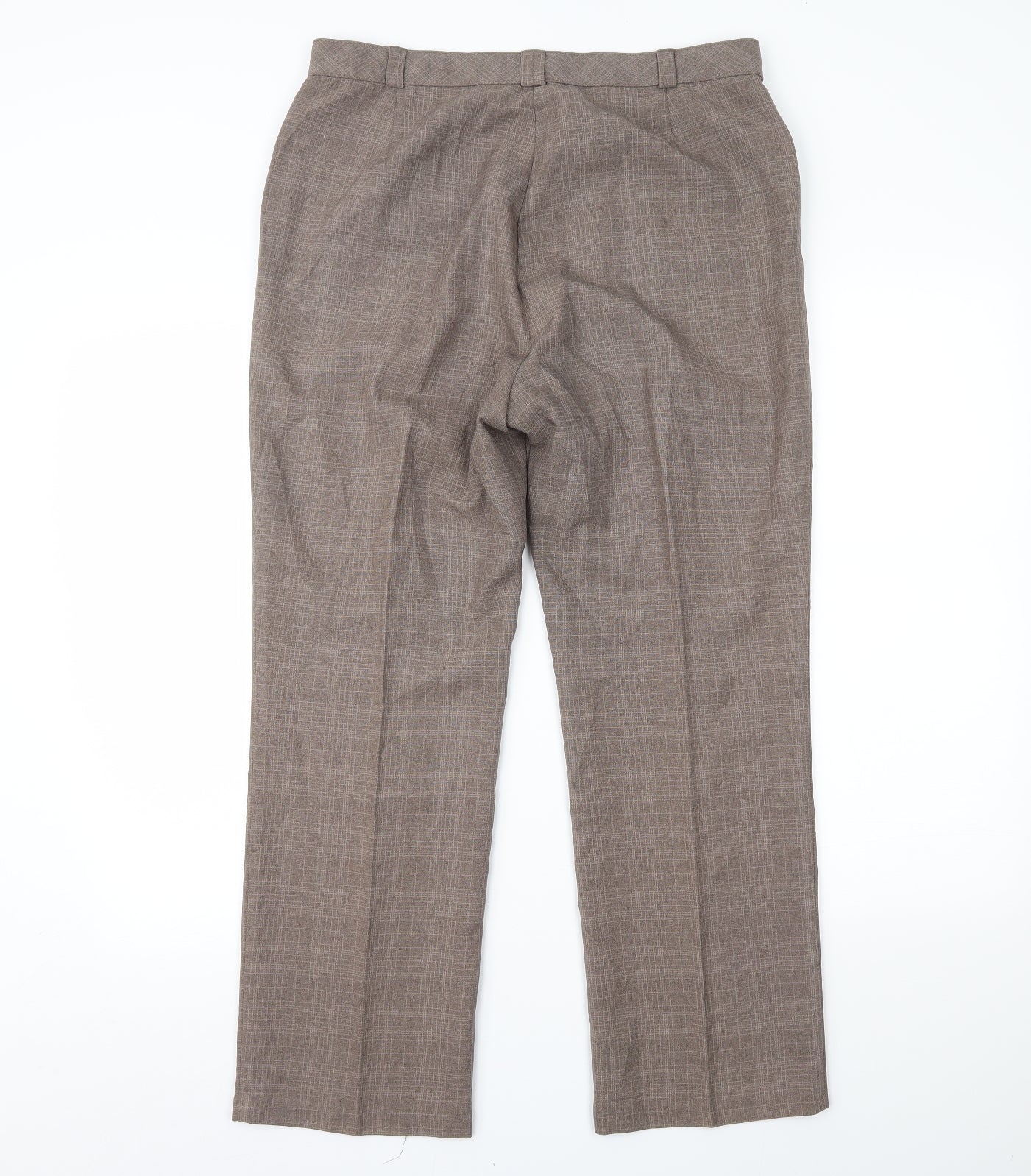 Womens UK Size 14 Marks and Spencer Regular Fit  Brown Trousers