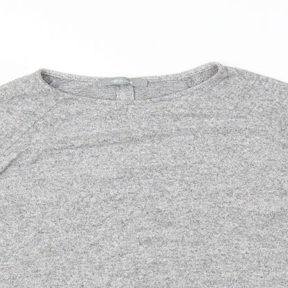 Womens UK Size L COIN 1804 Grey Basic Blouse