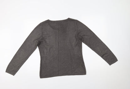 Womens UK Size 14 Matalan Grey Pullover Jumper