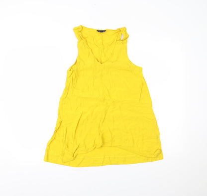 Womens UK Size 6 Topshop Yellow Camisole Tank