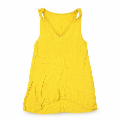 Womens UK Size 6 Topshop Yellow Camisole Tank